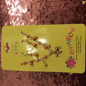 🎃👻Girls Pony Earrings and Necklace Set